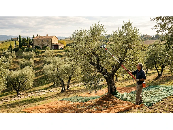 Abbacchiatore per piccoli oliveti (fino a 100 piante): cosa serve davvero