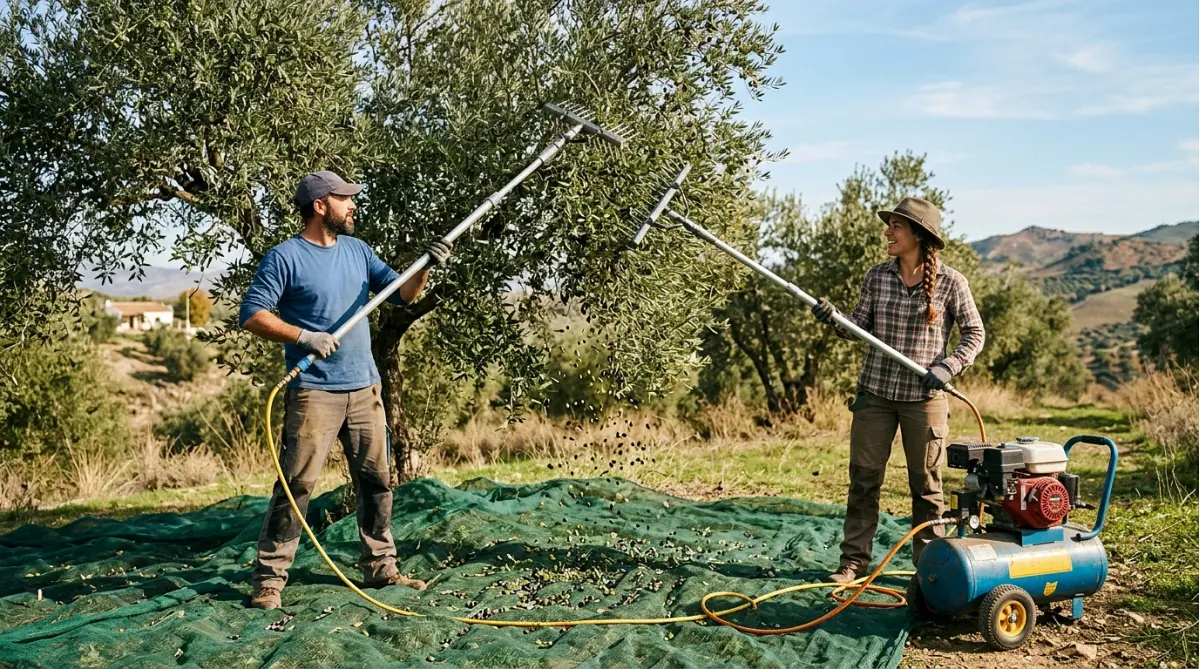 Kit raccolta olive per 2 operatori: cosa deve contenere e quanto costa davvero