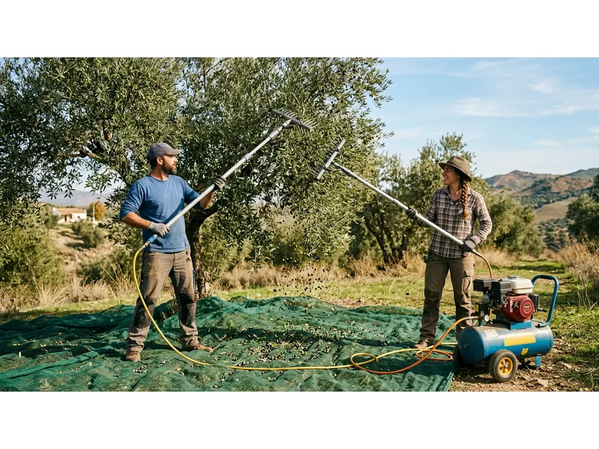 Kit raccolta olive per 2 operatori: cosa deve contenere e quanto costa davvero