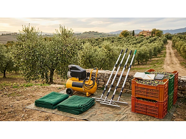 Quanto costa attrezzarsi per la raccolta delle olive? Budget per ogni tipo di oliveto