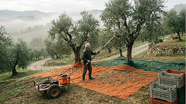 Raccolta olive da soli: attrezzatura, metodo e tempi per chi lavora senza aiuti
