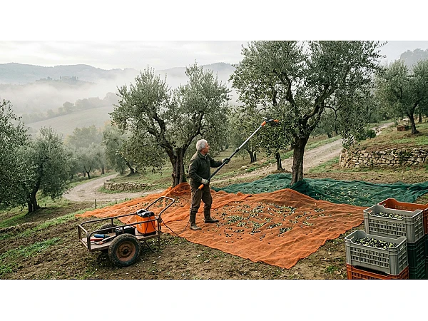 Raccolta olive da soli: attrezzatura, metodo e tempi per chi lavora senza aiuti