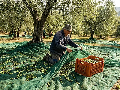 Raccolta olive con le reti: come stenderle, quali scegliere e come organizzare il lavoro